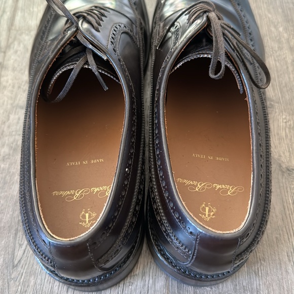 Brooks Brothers 10.5 Italy Oxford Wingtip EXCELLENT condition leather classic - Picture 5 of 10